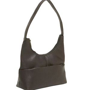 Le Donne Leather Shoulder Bag Cafe Dark  PK319